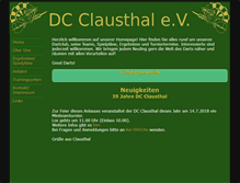 Tablet Screenshot of dcclausthal.de